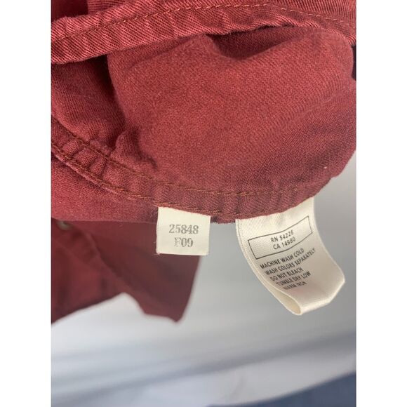 Royal Robins Button Down Shirt Men's Large Maroon RN 54226 CA 14980 - Picture 7 of 9